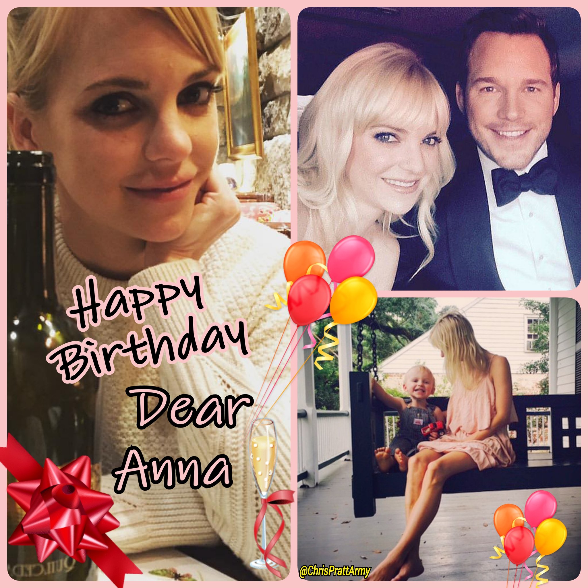 A Big HAPPY BIRTHDAY to Anna Faris a strong woman, great wife, loving mother & for sure awesome actress!           