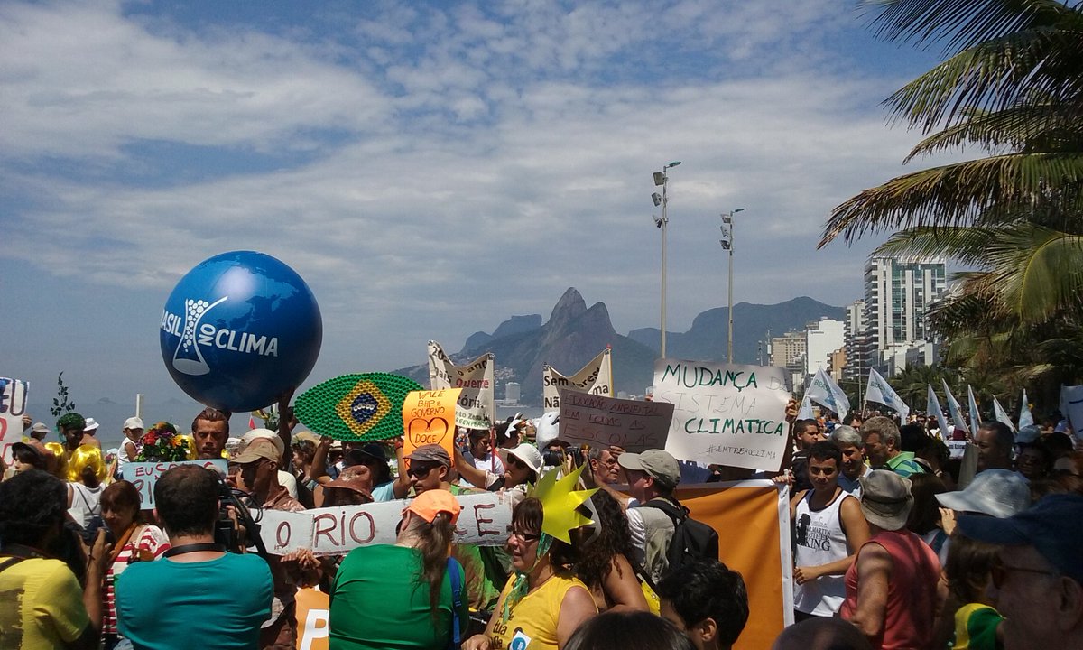 #COP21 #marchepourleclimat #riodejaneiro