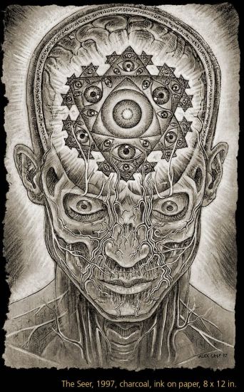 \"Art has a sacred function:to reveal the  total condition of our soul\" Happy Birthday  Alex Grey 