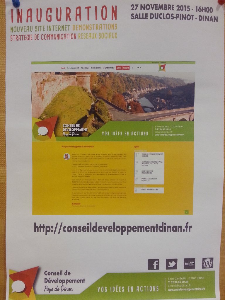 A 16h, présentation du site internet et de notre stratégie de communication.