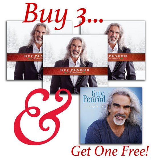 Happy Friday! Enjoy free shipping + exclusive CD and Christmas ornament offers. > j.mp/GuyPenrodStore
