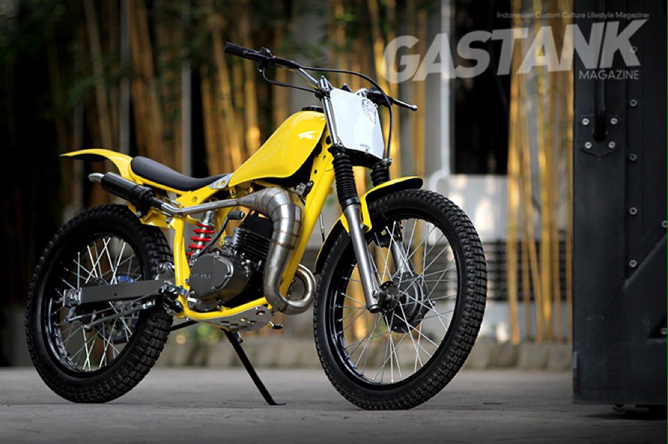 Inspired27 Custom Garage present Suzuki TS125. Last review by