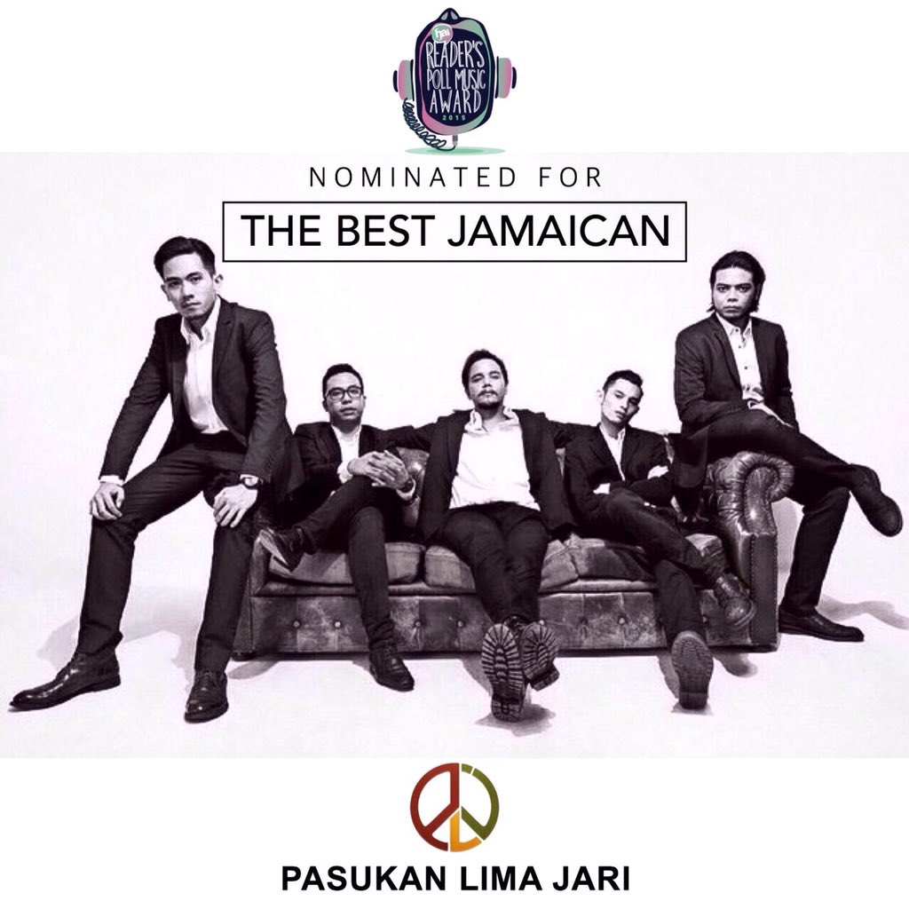 Pasukan5Jari's tweet photo. Vote @pasukan5jari for the best jamaican band at @haimagazine Readers Poll Music Awards -> https://t.co/TGyfL5oHvn https://t.co/lrOKndNpRr