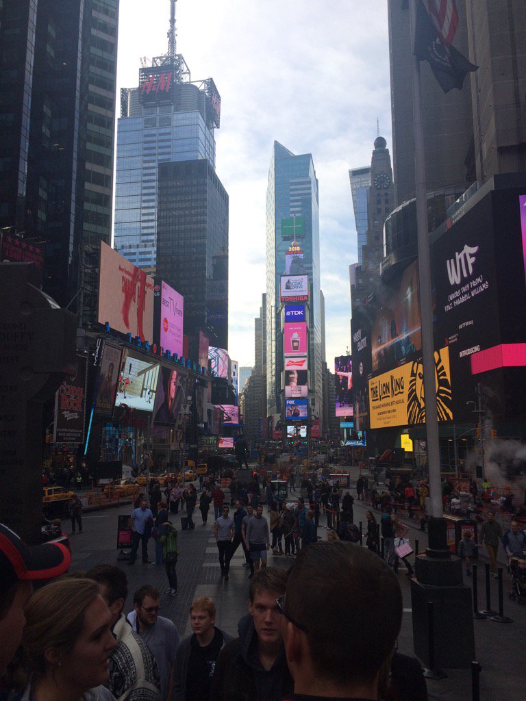 Times Square baby! #DiaryOfNYCBus #TucbidgtakesNYC