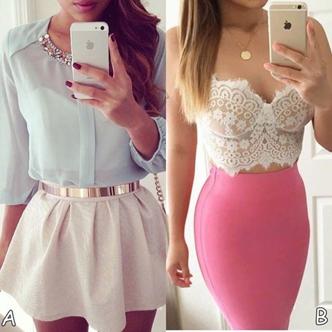 ModaDeAmbos's tweet image. Cual Usarian Chicas A - B
RT