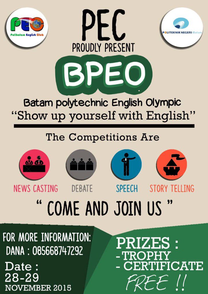 Polbat English Club tweet media
