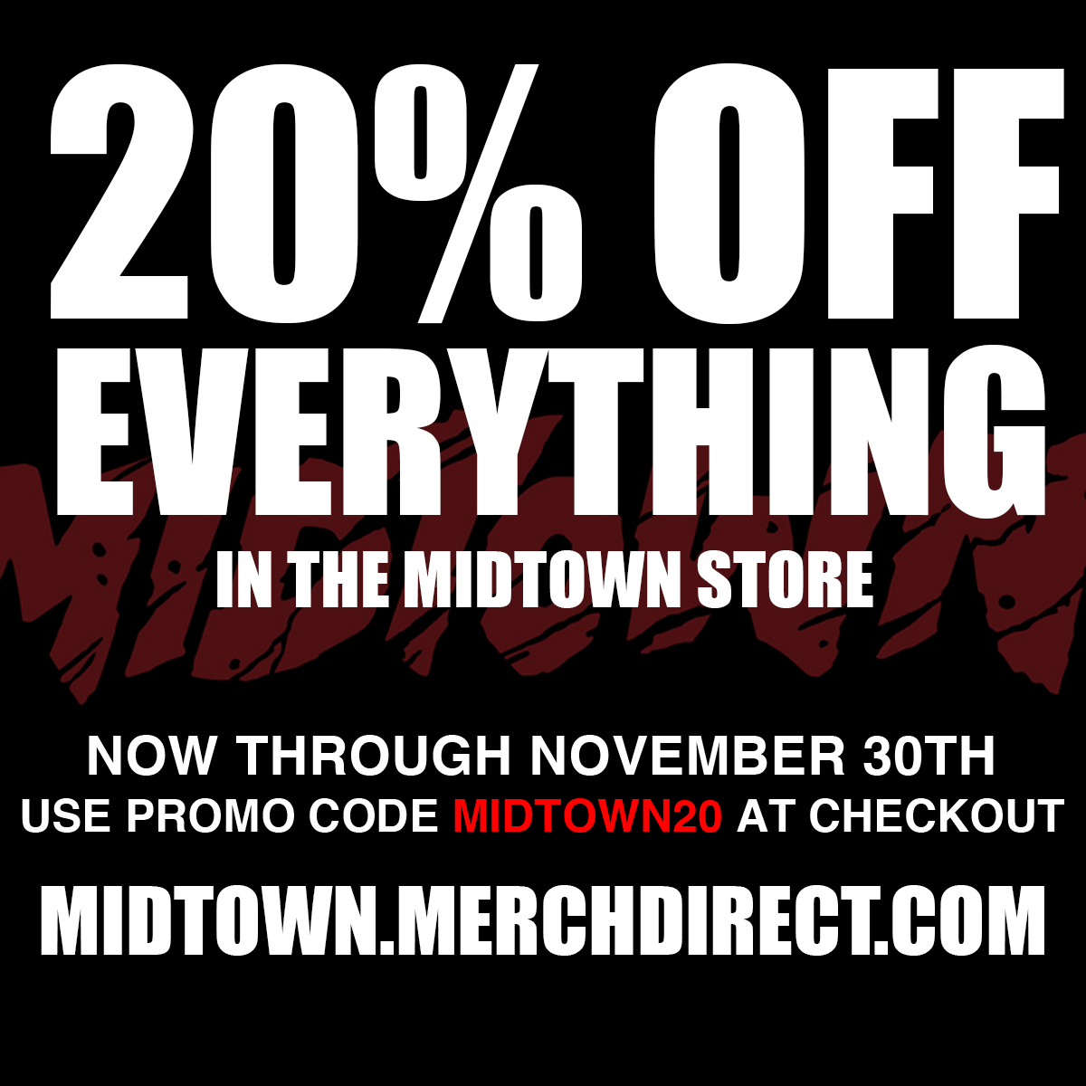 midtown's tweet photo. Happy Holidays! 20% off in our webstore now thru 11:59P EST MON. Use promo code MIDTOWN20 https://t.co/PXnfIp41fB https://t.co/3blUXL9h8M