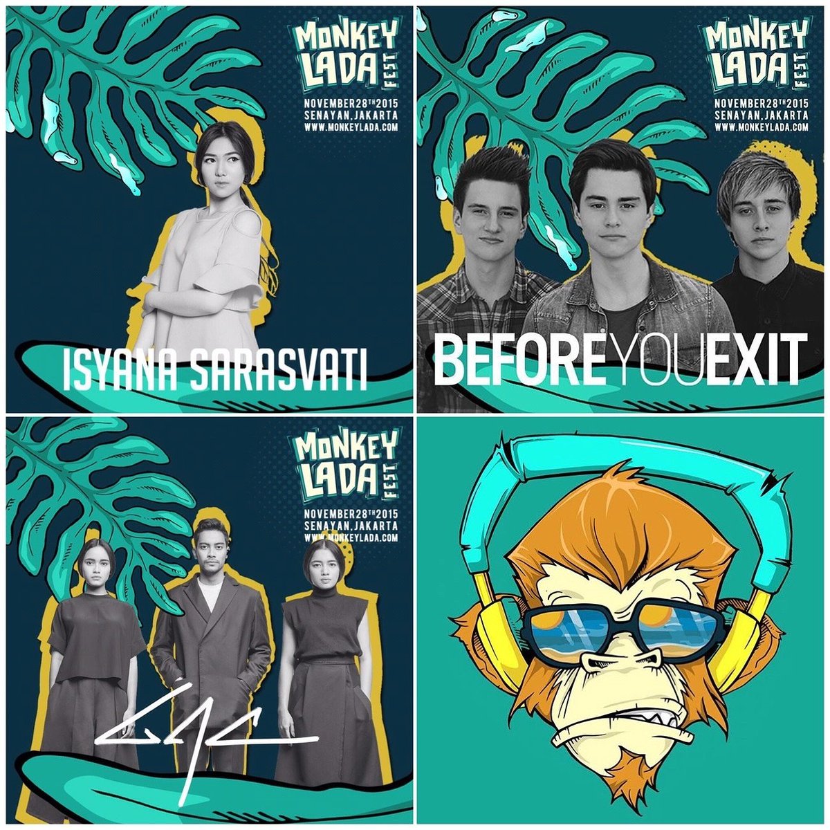 Saksikan <a href="/isyanasarasvati/">Isyana Sarasvati</a> <a href="/GAC_music/">Gamaliél Audrey Cantika</a> &amp; <a href="/BeforeYouExit/">Before You Exit</a> di <a href="/MONKEYLADAFEST/">Monkeylada Festival</a> besok!!

Get your ticket now!