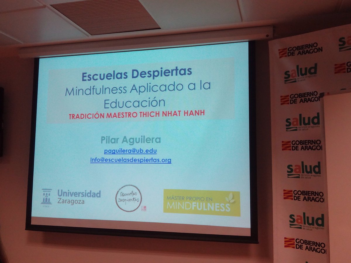 sarizgz's tweet photo. #mastermindfulness #zaragoza escuelas despiertas @thichnhathanh adelante!!!con Pilar Aguilera https://t.co/BOPCqMvoJN