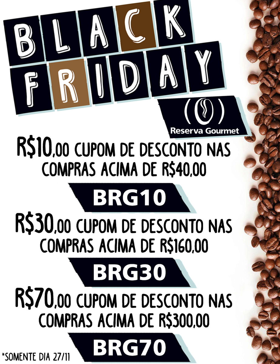 ReservaGourmett's tweet photo. #BLACKFRIDAY #DESCONTOS #CUPOMDEDESCONTO #CAFÉ #CAFÉGOURMET #caféemgrãos #espresso #caféexpresso #caféespresso https://t.co/GCMlGF9CO1