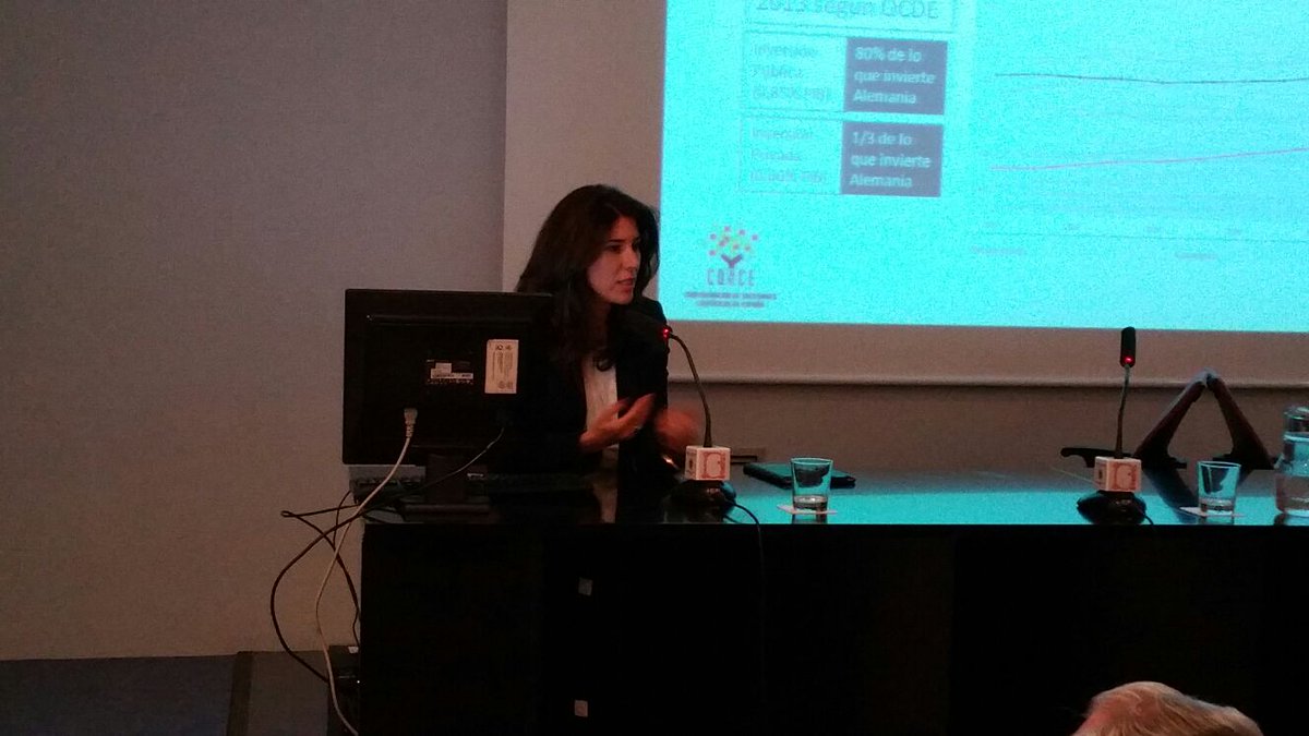 DECIDES_org's tweet photo. @SusanaGuitar , de @asebio , presenta el Grupo 2: Los recursos privados de la ciencia. Ecología de la innovación https://t.co/55aaKngaeL