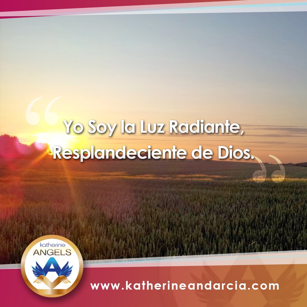 Katherine_Psico's tweet image. Yo Soy la Luz Radiante, Resplandeciente de Dios.
#BuenViernes