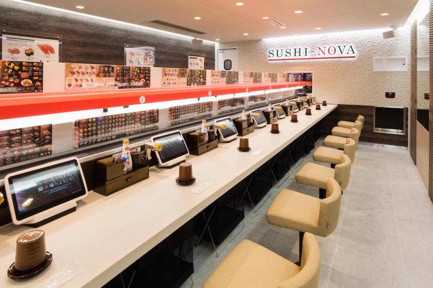 japantimes's tweet photo. The future of conveyor-belt sushi https://t.co/aoMZVkS8Qe https://t.co/7Ul14M0VTl