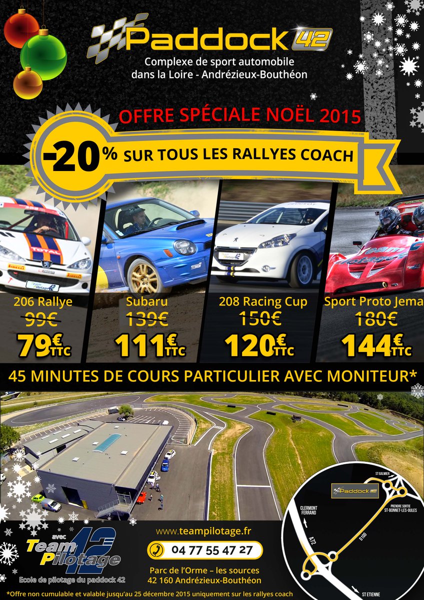 Teampilotage's tweet photo. Venez profiter de l'Offre Spéciale NOEL!!! #PADDOCK42 #NoelQuiDechire https://t.co/MIMKNtHeT3