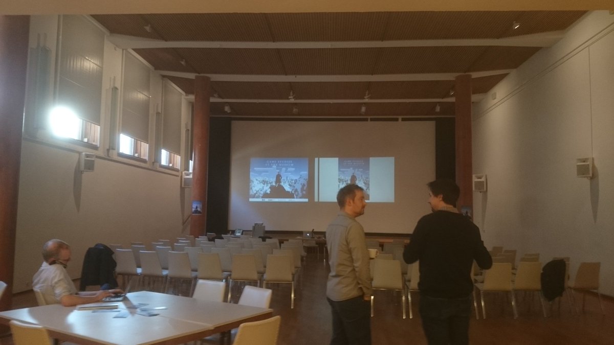 fedealvarezi's tweet photo. All is set for the start of our Game Studies at the Museum workshop in half an hour #GSATM https://t.co/zOqH3viVcx
