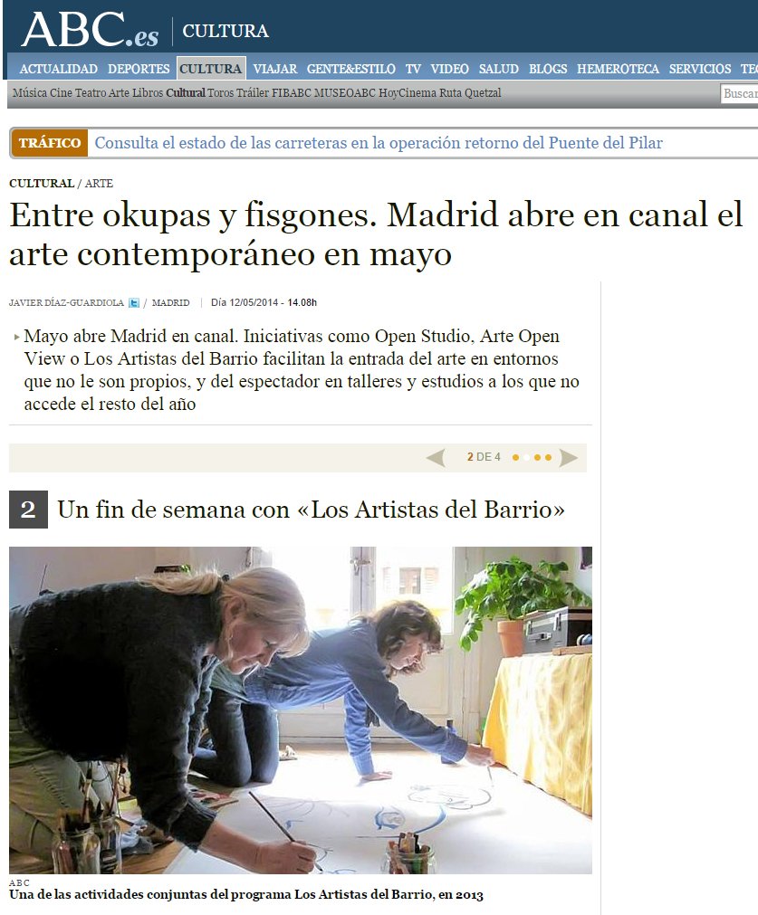 LOSARTISTASDB's tweet photo. 10 años de Los Artistas del Barrio en la prensa https://t.co/NOzRcFJtXw con @elmundoes @elpais_cultura @abc_cultura https://t.co/A7cbbrF1Sn