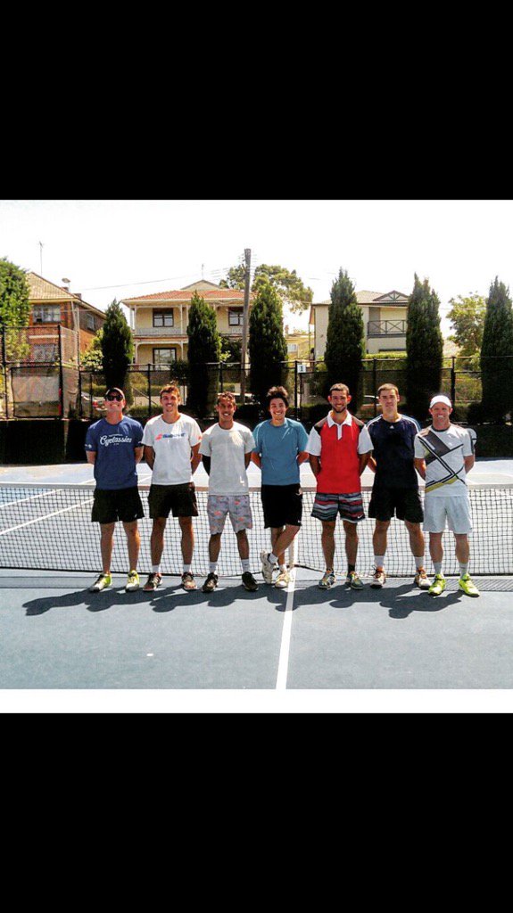 Nic_Kriz's tweet photo. The boys working hard on their player pathway #nbptennis #preseason https://t.co/qL6jJJMphf