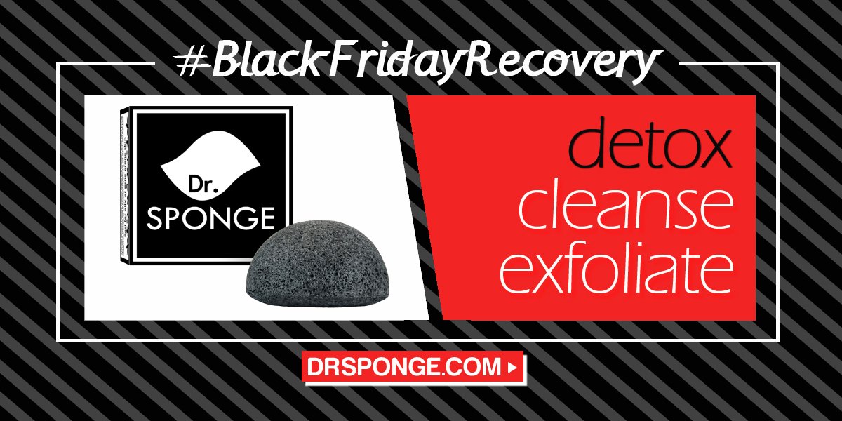 DoctorSponge's tweet image. Btw #BlackFriday &amp;amp; #CyberMonday, we are taking a much needed #BlackFridayRecovery session. drsponge.com