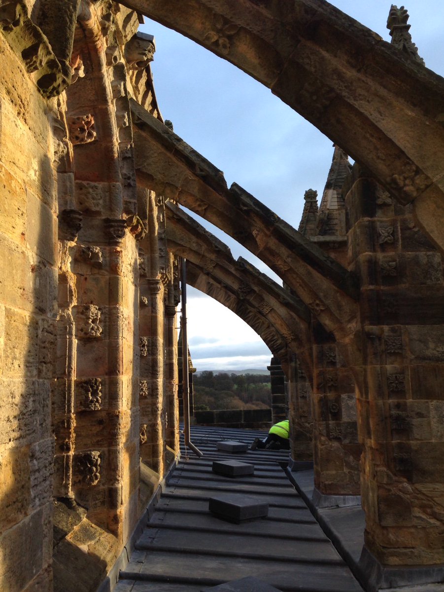 NBSCLTD's tweet photo. Lovely morning working on @Rosslynchapel https://t.co/FGkFCOiNeN