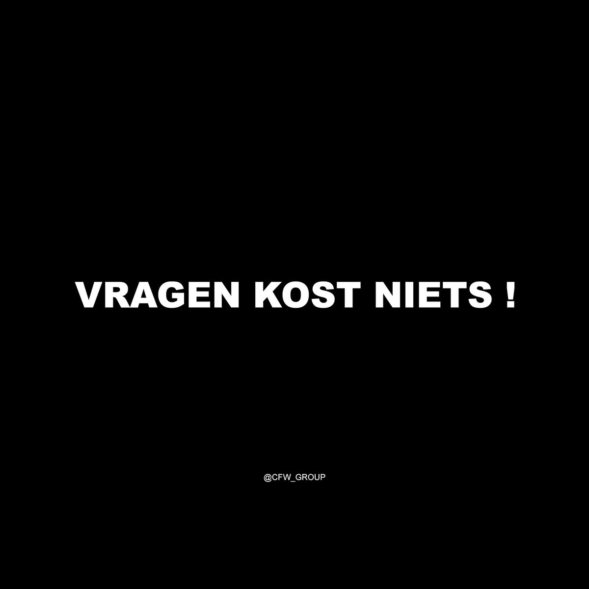 Ondernemers, 😃
Welke toegevoegde waarde kunnen jullie bieden ?
#nieuwsgierig
#samenwerkingen
cfw-group.com