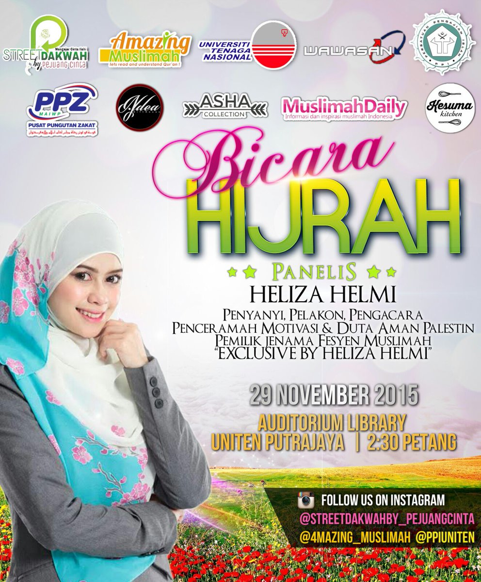 BellaersMSIA's tweet photo. Assalamualaikum.. @Bellaudyaa , Heliza Helmi, Yatt Hamzah dan @peggymelatis  dalam program BICARA HIJRAH, AHAD INI 😊 https://t.co/Ge8sIRu24d