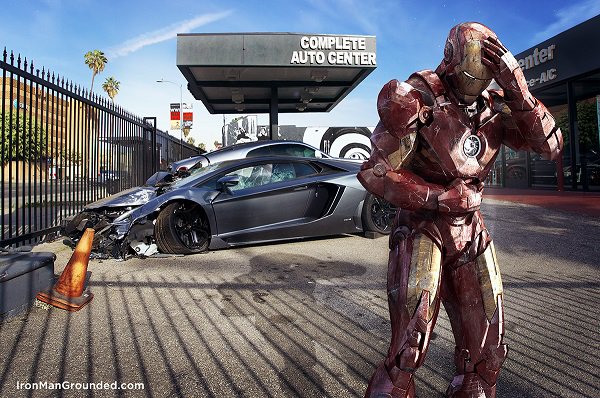 EcoTechSolution's tweet image. Photographer @raffael3d imagines Iron Man struggling with everyday problems in this series: adb.im/4C70CD
