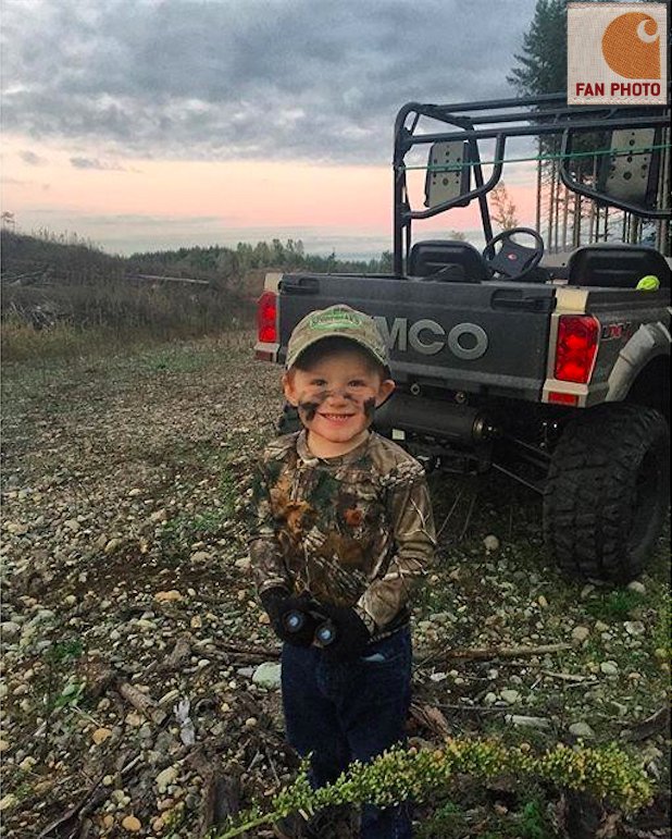 Carhartt's tweet photo. The best Black Friday deal— skipping the crowds and making memories with your #CarharttKids. #OuthuntThemAll https://t.co/E2O1MJqV2A