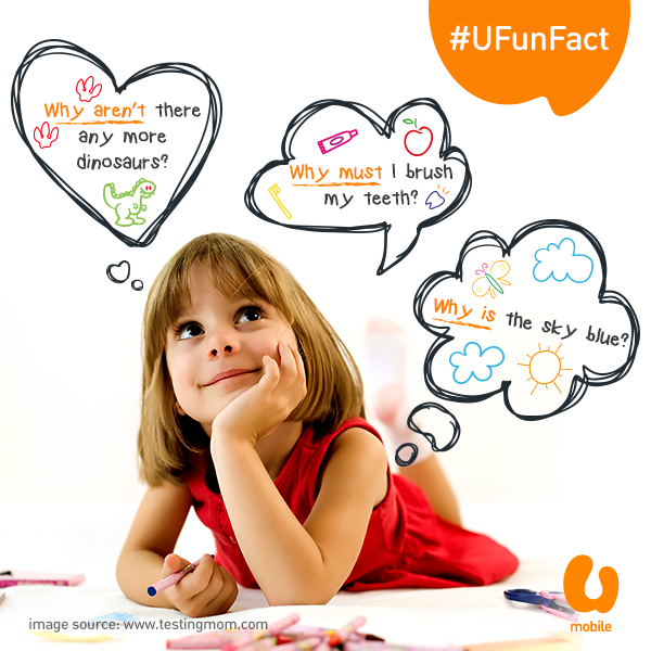umobile's tweet photo. #DidUKnow Girls aged four are the most curious, asking an incredible 390 questions per day! #UFunFact https://t.co/gayDzNN9Zg