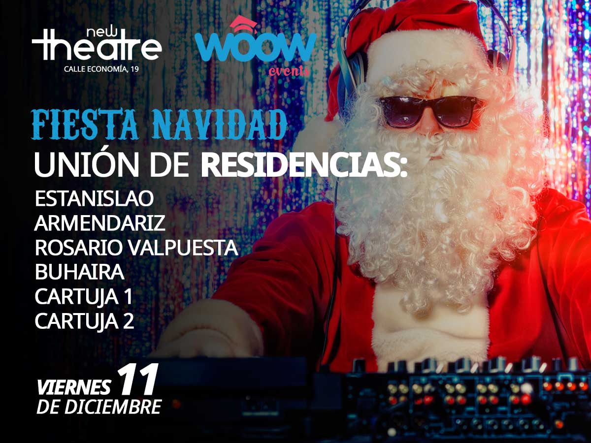 El 11/dic #Fiesta #Navidad con #Residencias universitarias en #Sevilla! Pilla ya tu entrada! woowevents.com