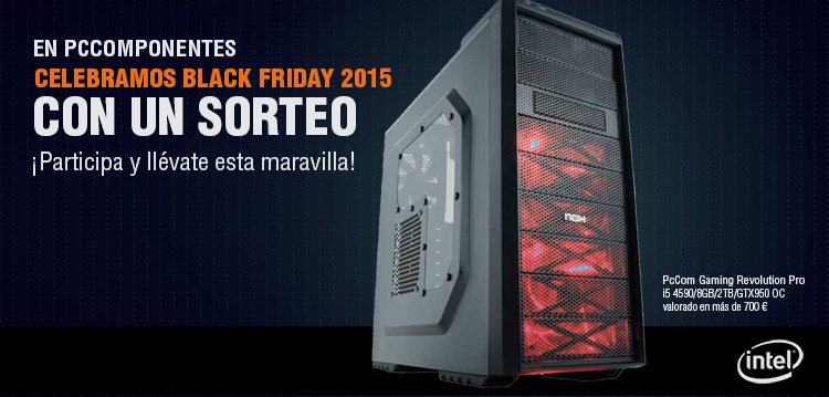 Sorteo entre los que comentéis también con #BlackFridayPcComponentesGo Leed las bases! bit.ly/1NbQlvp