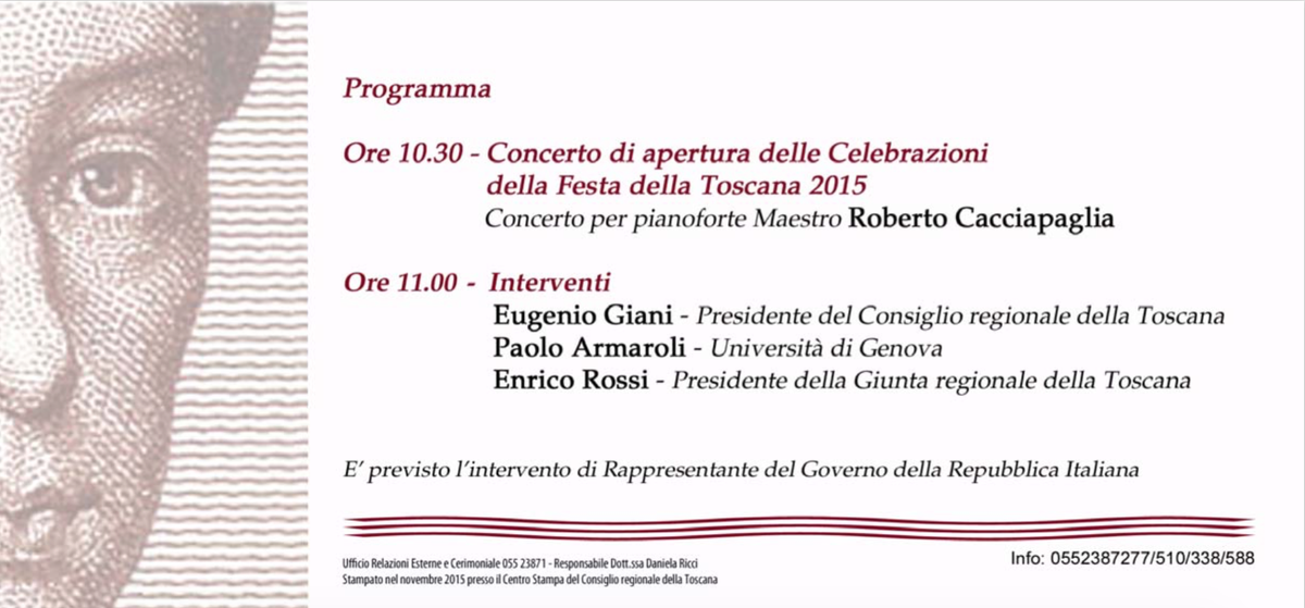 EugenioGiani's tweet photo. Domani alla @PergolaFirenze con @R_Cacciapaglia per concerto di apertura Festa della Toscana. Vi aspetto #ft2015 https://t.co/p0mwsiMr1H
