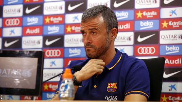 FCBarcelona's tweet image. Luis Enrique: "Tomorrow there are three key points in play to stay leaders." ow.ly/V8BJ4 | #FCBLive