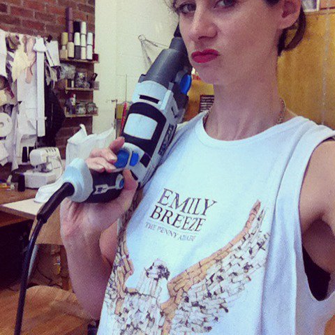 Wearing my POWER TOTEM &amp; fave old band t shirt #bandtshirtday #emilybreeze @laurenlaverne  @CANDYDARLING66