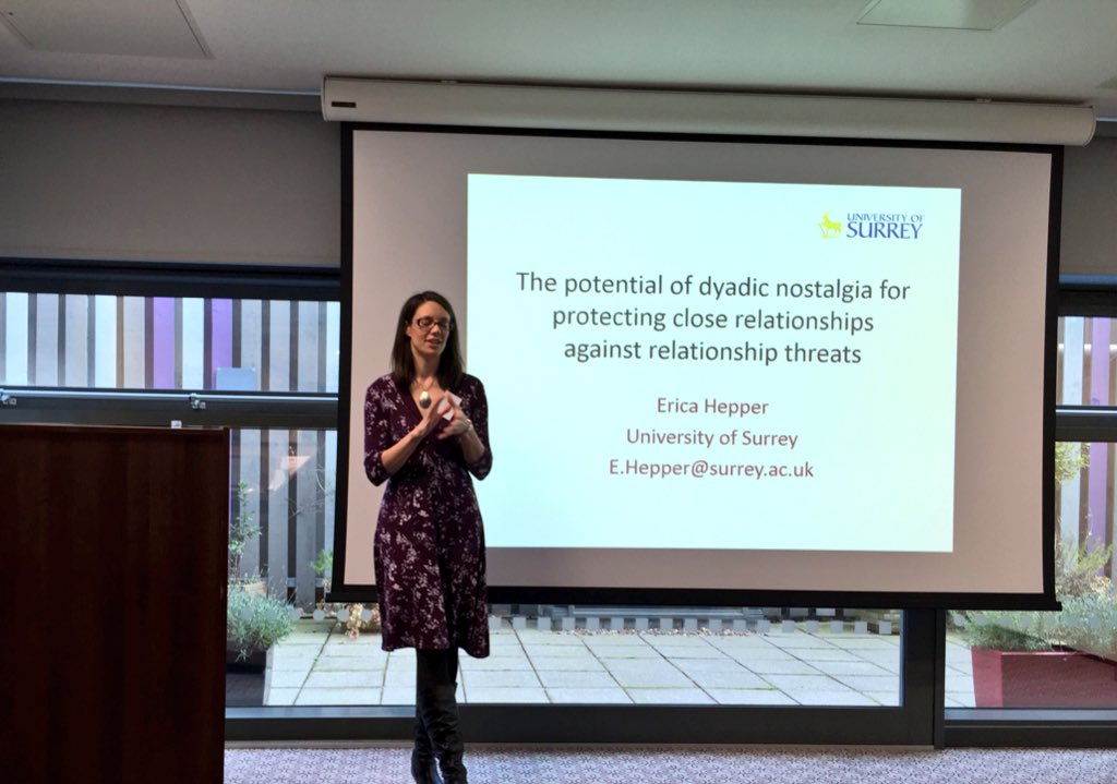 joanna_morris_'s tweet image. Dr Erica Hepper: If couples use #nostalgia does it help in times of stress and help the relationship? #ApReSCI