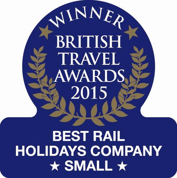 PlanetRail's tweet photo. We are absolutely delighted to have been named Best Rail Holidays Company (Small) in the 2015 @BritTravAwrds #BTA15 https://t.co/jPu3LcVvOA