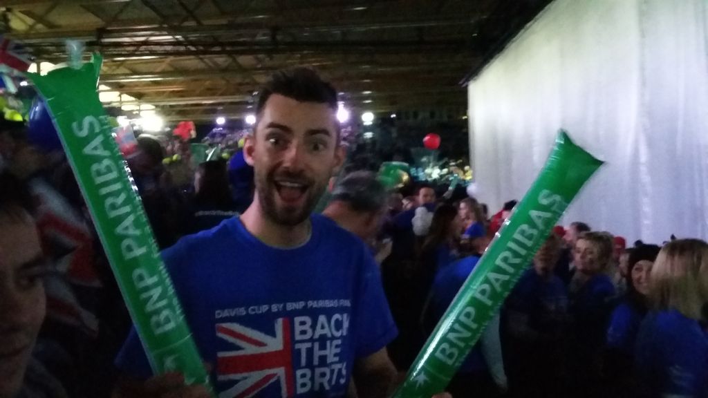 AliCope40's tweet photo. Go the East fans!! Go the Brits! Can't wait for it to start. What b day pressie!#BacktheBrits https://t.co/pKuiAPJdhU