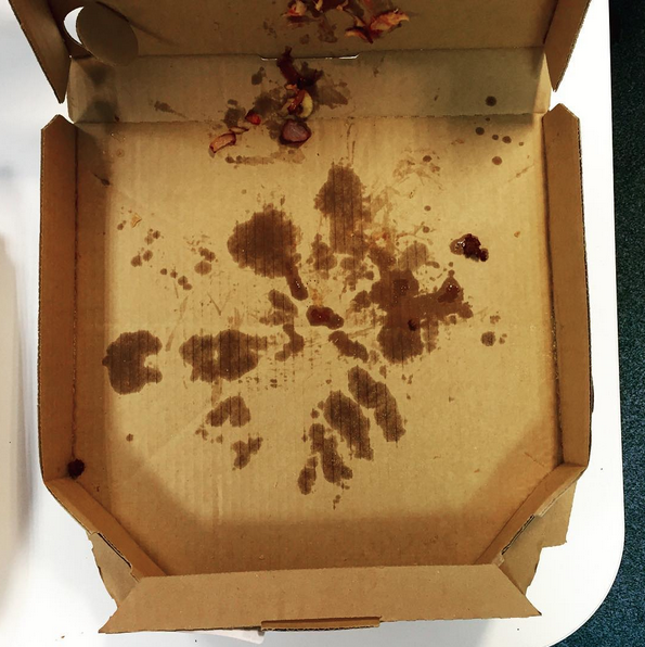FHM's tweet photo. Arrived: 12:15pm. Devoured: 12:16pm. Cheers @Dominos_UK, we love ya. #FHMManFood https://t.co/JGrwoRte1p