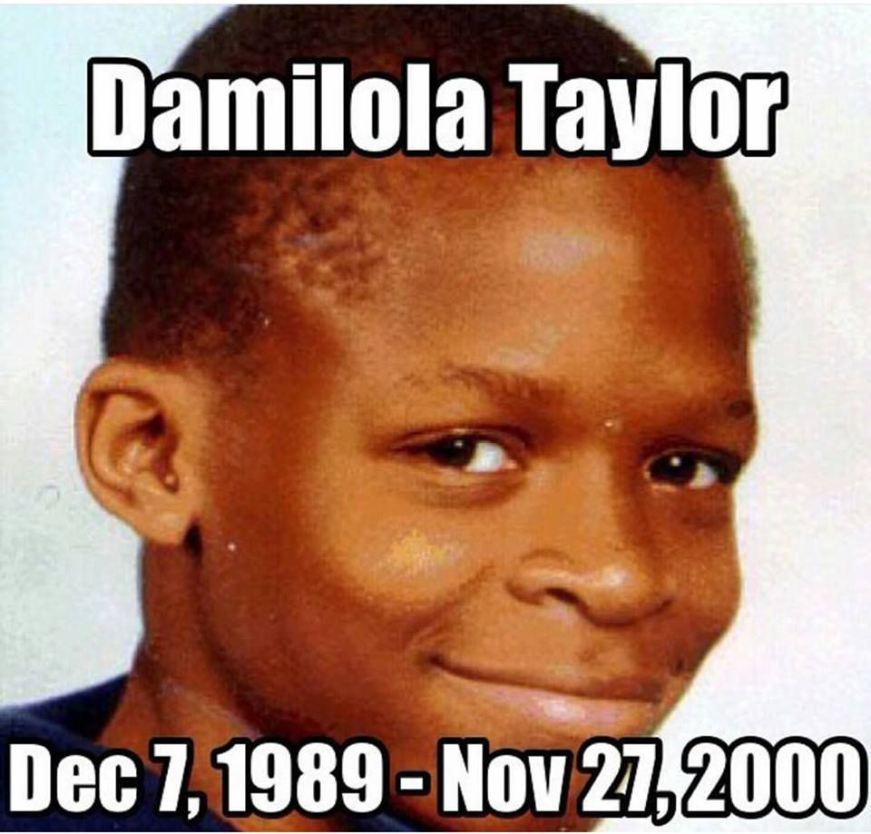 Rest in Peace #DamilolaTaylor who was killed 15 yrs ago today. I remember this because I cried for days after. #RIP