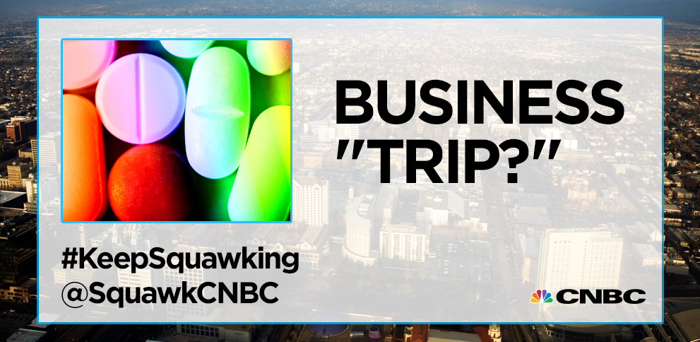 SquawkCNBC's tweet photo. '@RollingStone says LSD is powering minds in Silicon Valley. Are drugs at the office acceptable?
#KeepSquawking https://t.co/Wmlugnmnwp