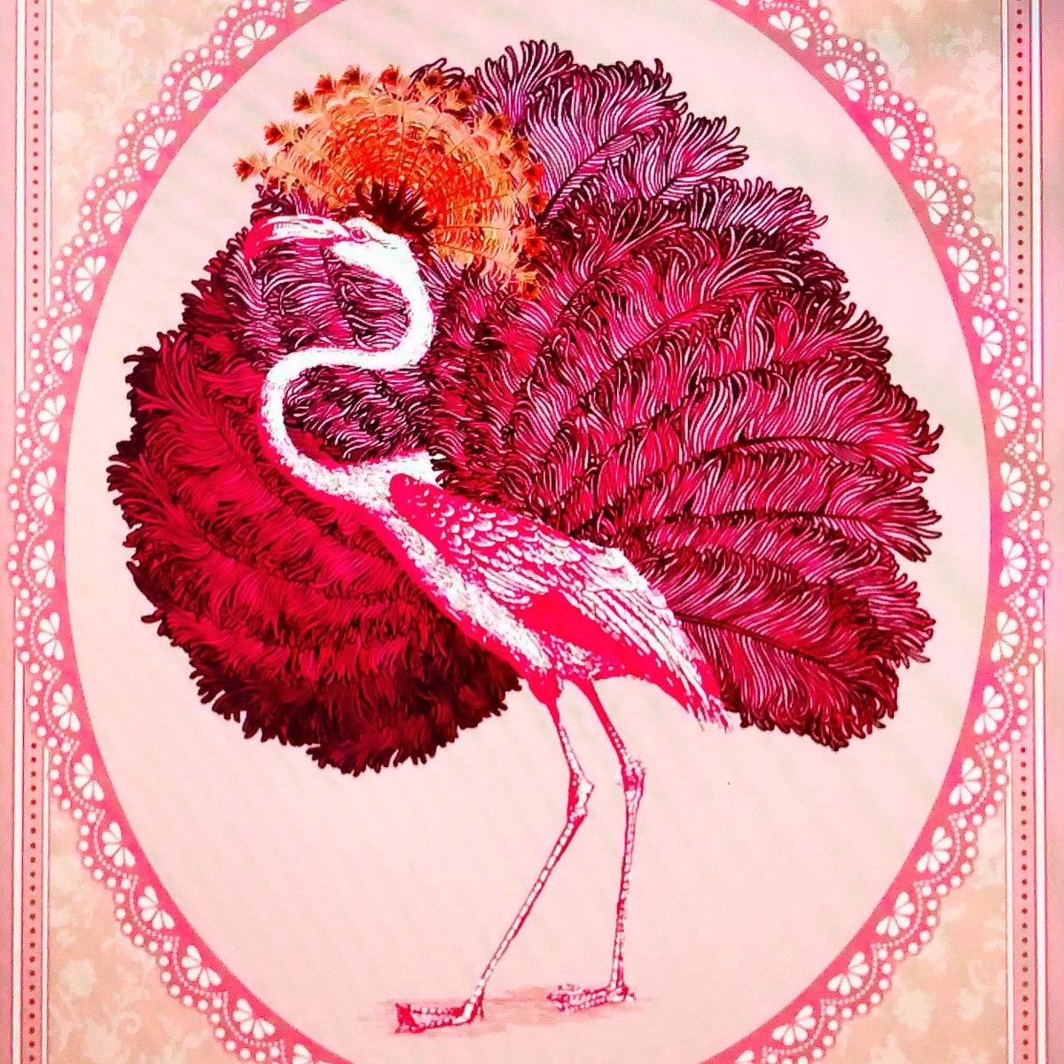 Eleanor_Stuart's tweet image. The Flamboyant Flamingo - One of our favourite illustrations from our new Animal collection launching January '16.