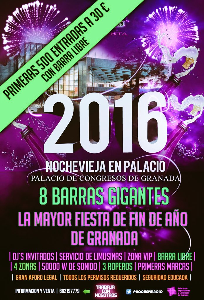 granadafiesta__'s tweet photo. Ultimas entradas a 30 euros antes de que suban !!! https://t.co/2zqSFFNIte