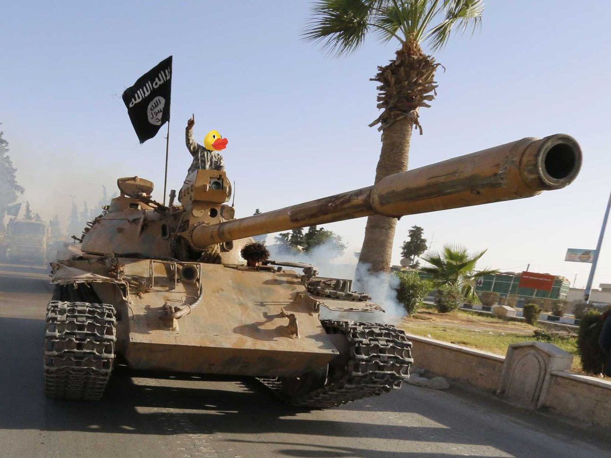 #ISIS fighters photoshopped as rubber ducks. Because humor beats terror! ht <a href="/astroehlein/">Andrew Stroehlein</a>