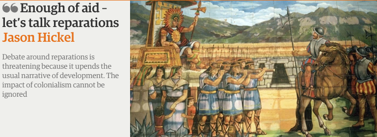 jasonhickel's tweet photo. "Europe didn't develop the colonies. The colonies developed Europe." https://t.co/fWDecIce0R #globaldev #aid https://t.co/hlYayFSYph