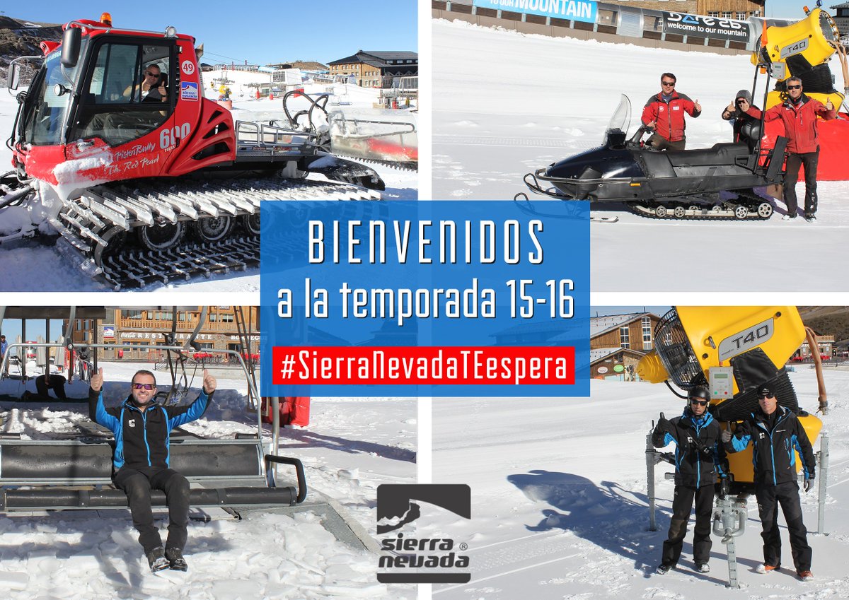 Preparados para el comienzo de la temporada invernal #SierraNevada 2015-2016 Parte de nieve: bit.ly/partenieveSN