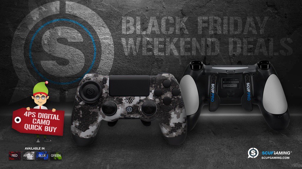 #BlackFriday Weekend Deal - The SCUF 4PS Premium Quick Buy 
bit.ly/1SlqGVv