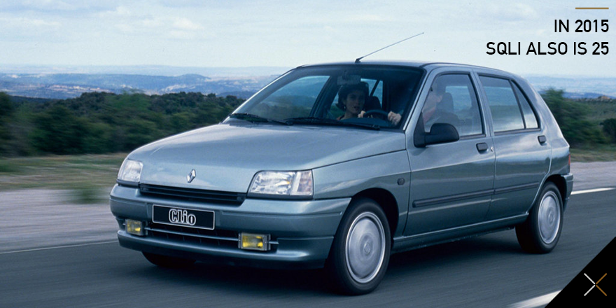 SQLI_FR's tweet photo. 25 years ago, in june 1990, #Renault launched the first version of the #Clio #SQLI25 https://t.co/92BeWgFq7X