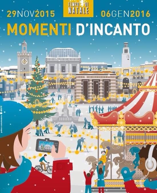 Domenica dalle 17 piazza Loggia inaugurazione iniziative natalizie #Brescia #seiabrescia #vivibrescia #natale