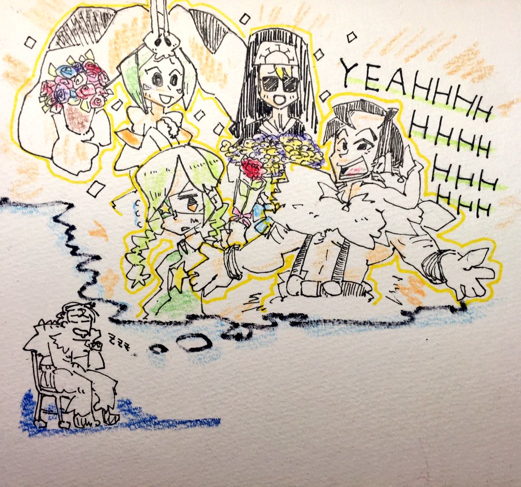 祝!チャンピオン復活!!!!

………の夢を見るベオウルフさん
#スカルガ版深夜の真剣お絵描き60分一本勝負 