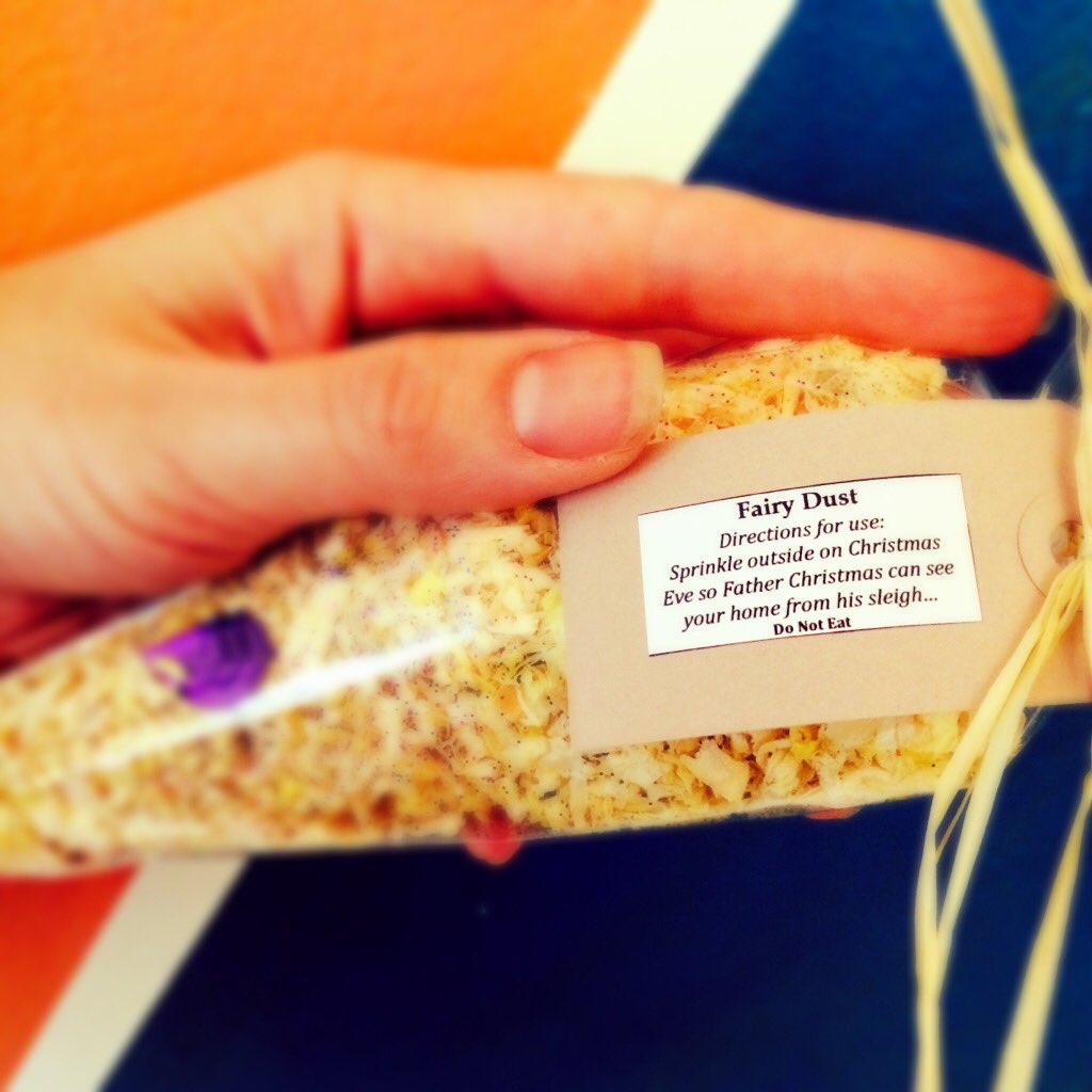 Delighted the 'local fairies' have donated some magic fairy dust for our goody bags! 😍