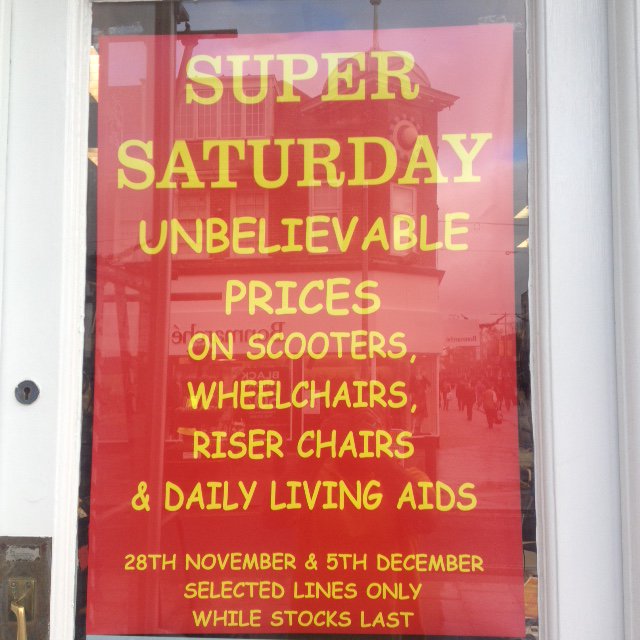mobandcom's tweet image. Forget Black Friday it's all about Super Saturday,only at Mobility and Comfort.The one sale to be at this weekend!!!